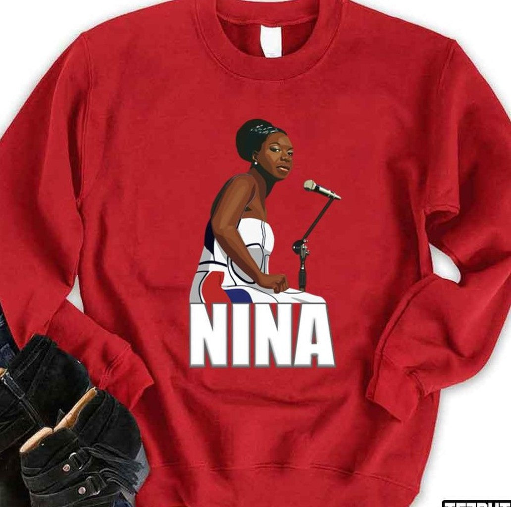 Singing Legend Nina Simone Essential Art Unisex Sweatshirt
