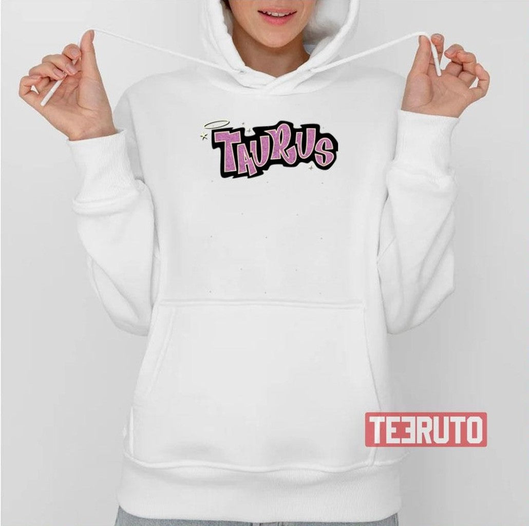 Taurus Bratz Style Iconic Pink Glitter Font Unisex Sweatshirt