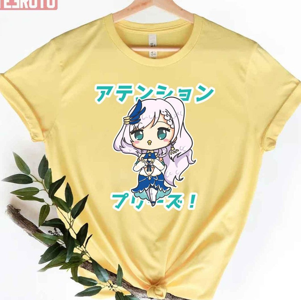 Attention Please Hololive Id Gen 2 Pavolia Reine Chibi Art Unisex T-shirt