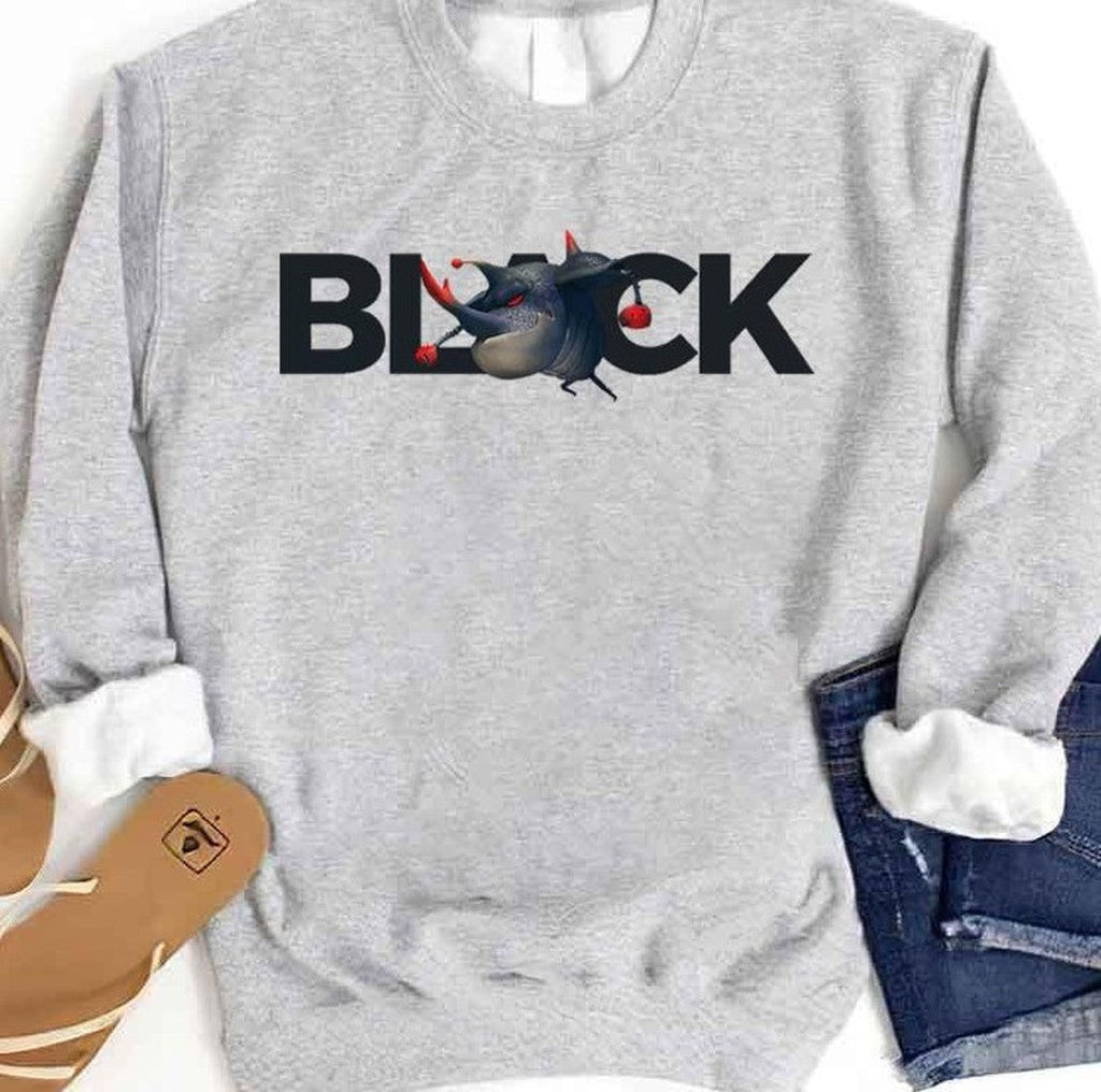 Black Art Larva Animation Unisex Sweatshirt