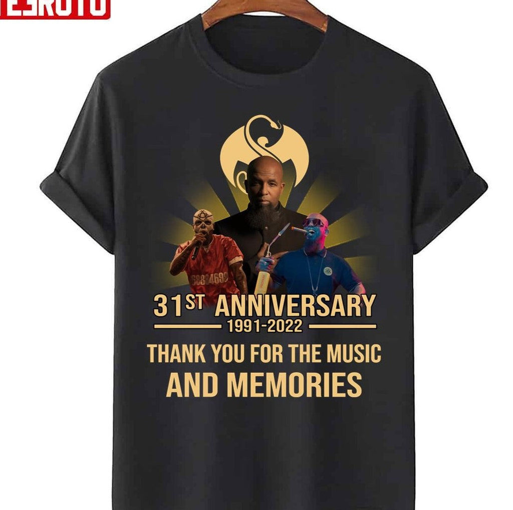 Tech N9ne 31st Anniversary 19912022 Thank You For Memories Signature Unisex T-Shirt