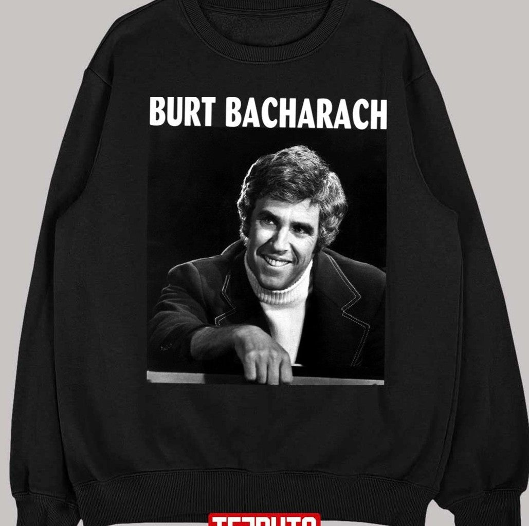 Black And White Portrait Burt Bacharach Unisex T-Shirt