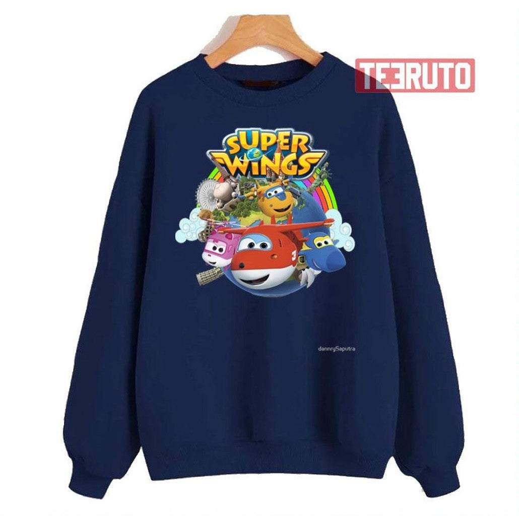 Super Wings On The World Unisex Sweatshirt