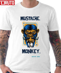 Mustache Monkey Photographic Style Unisex T-Shirt