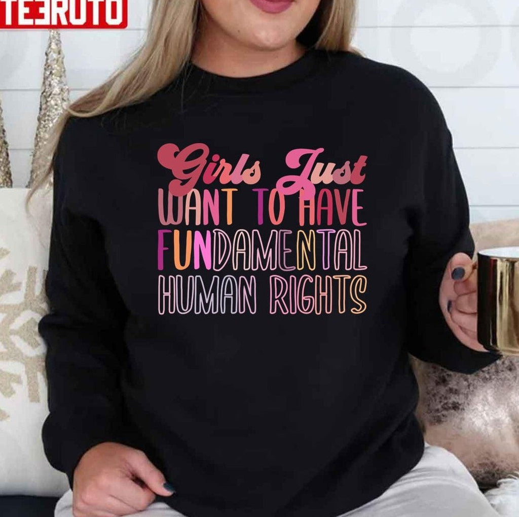 Black Girls Just Want To Have Fundamental Rights Retro Unisex T-Shirt