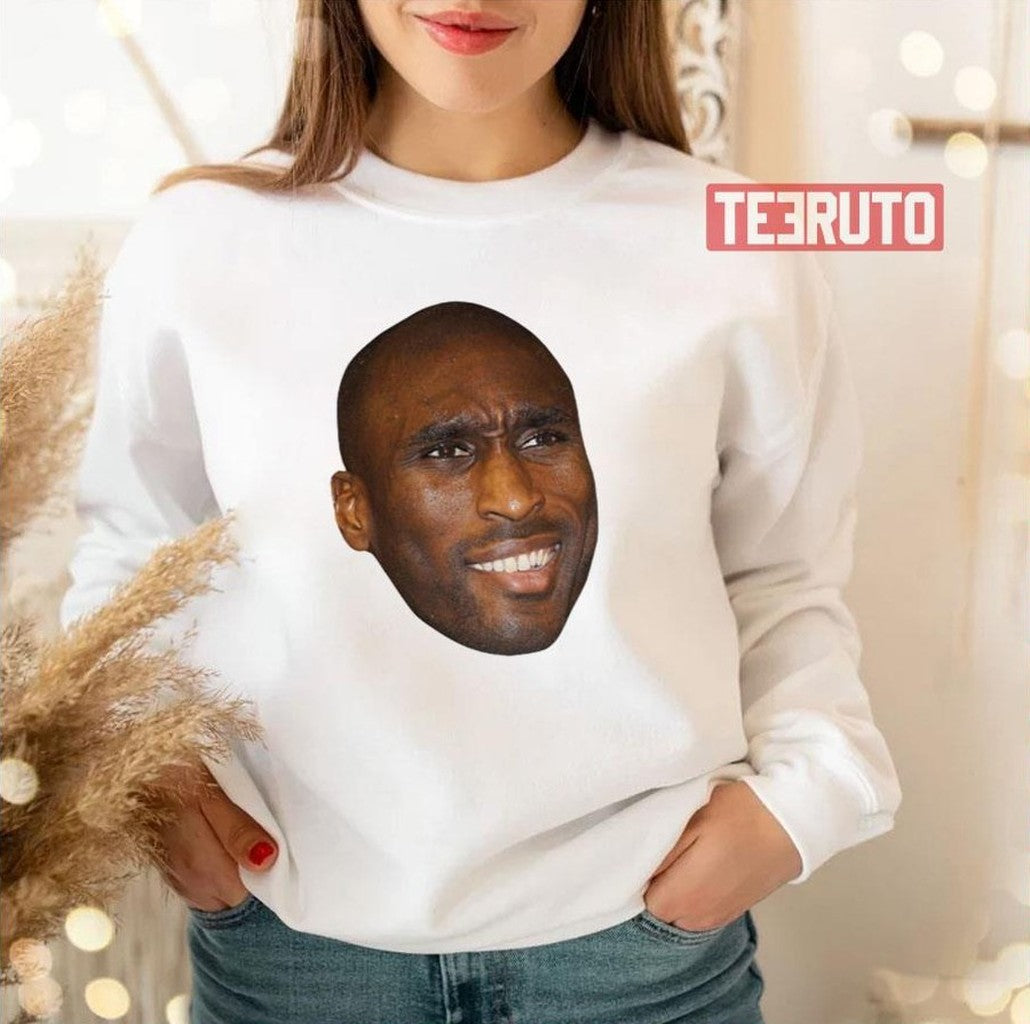 Sol Campbell Face Meme Tottenham Hotspur Unisex Sweatshirt