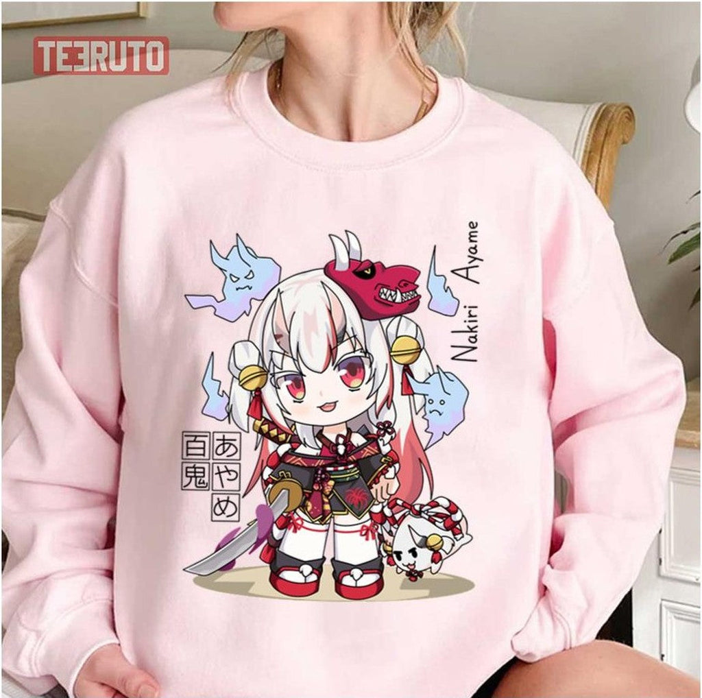 Nakiri Ayame Hololive Chibi Unisex T-Shirt
