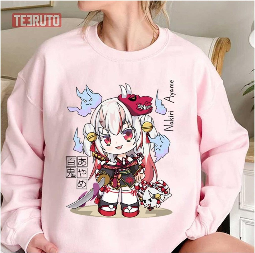 Nakiri Ayame Hololive Chibi Unisex T-Shirt