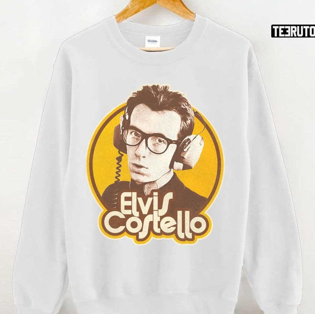 Songwriter Elvis Costello Vintage Colored Unisex T-shirt