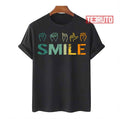 Smile Hand Sign Language Teachers Melanin Unisex T-Shirt