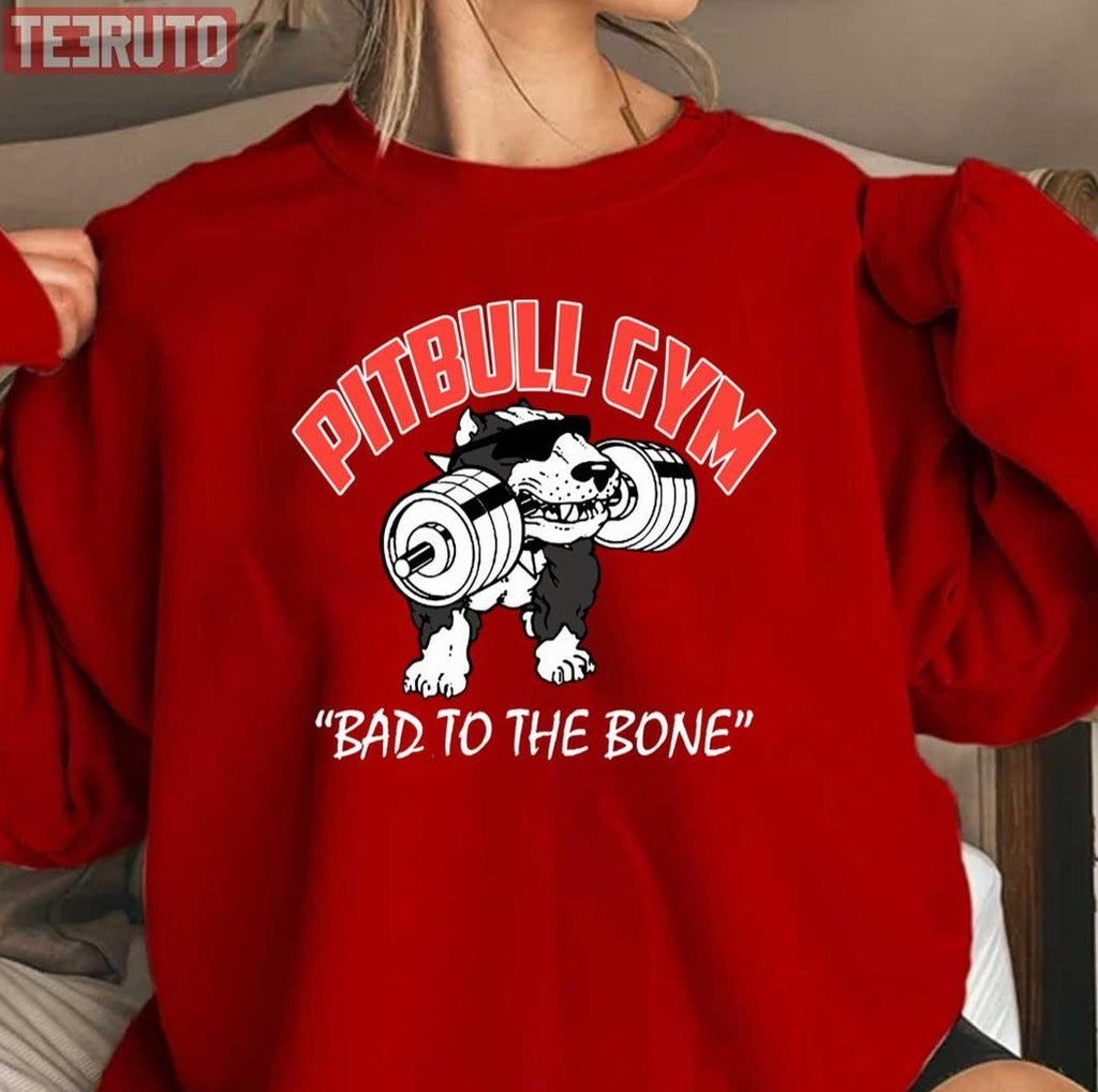 Pitbull Dog Gym And Fitness Unisex Sweatshirt