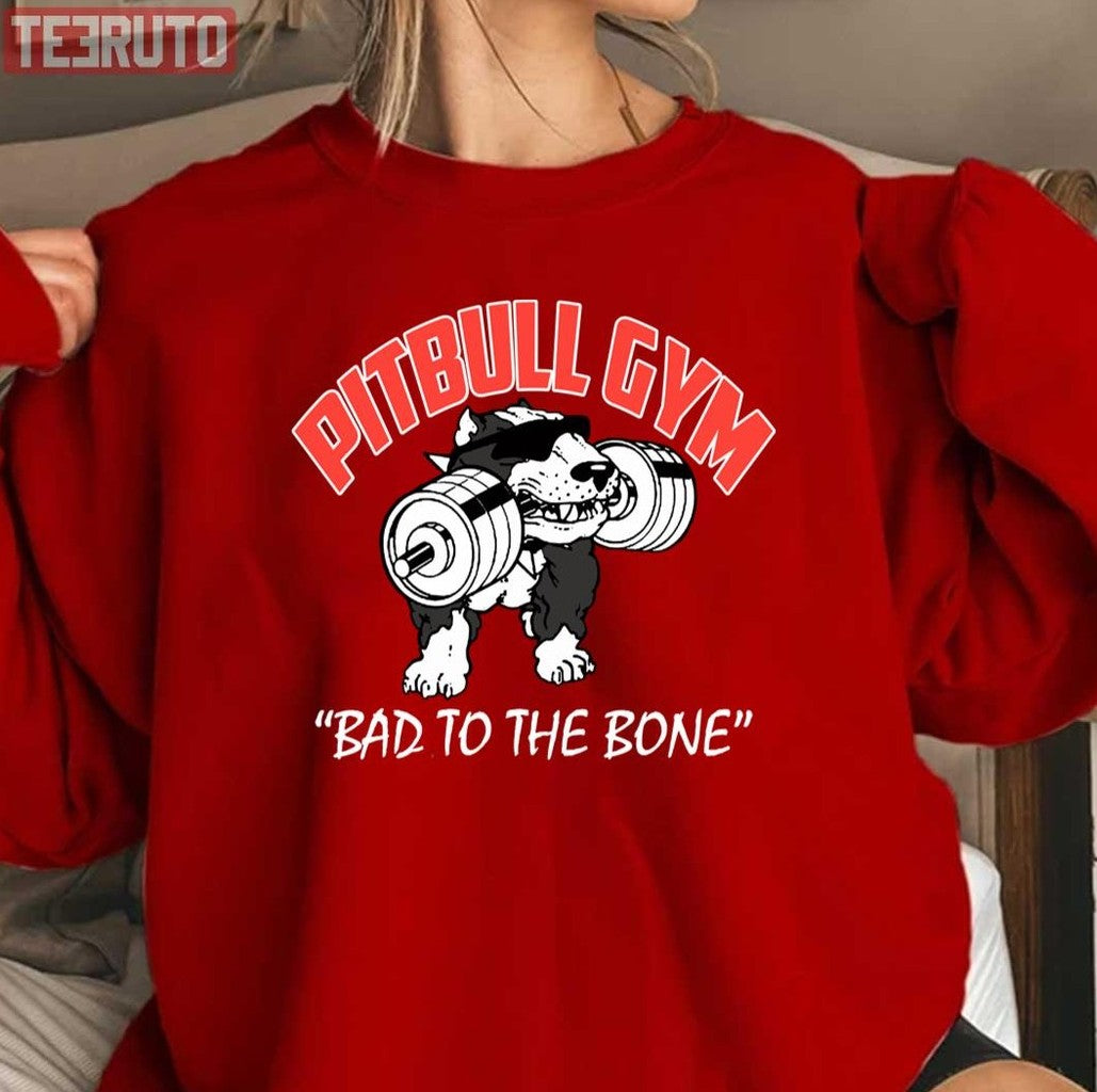 Pitbull Dog Gym And Fitness Unisex Sweatshirt