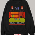 Steve Vs Billy And Max Double Dragon Unisex Sweatshirt