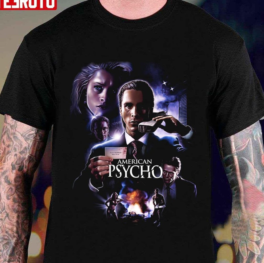 Poster Artwork American Psycho Movie Unisex T-shirt