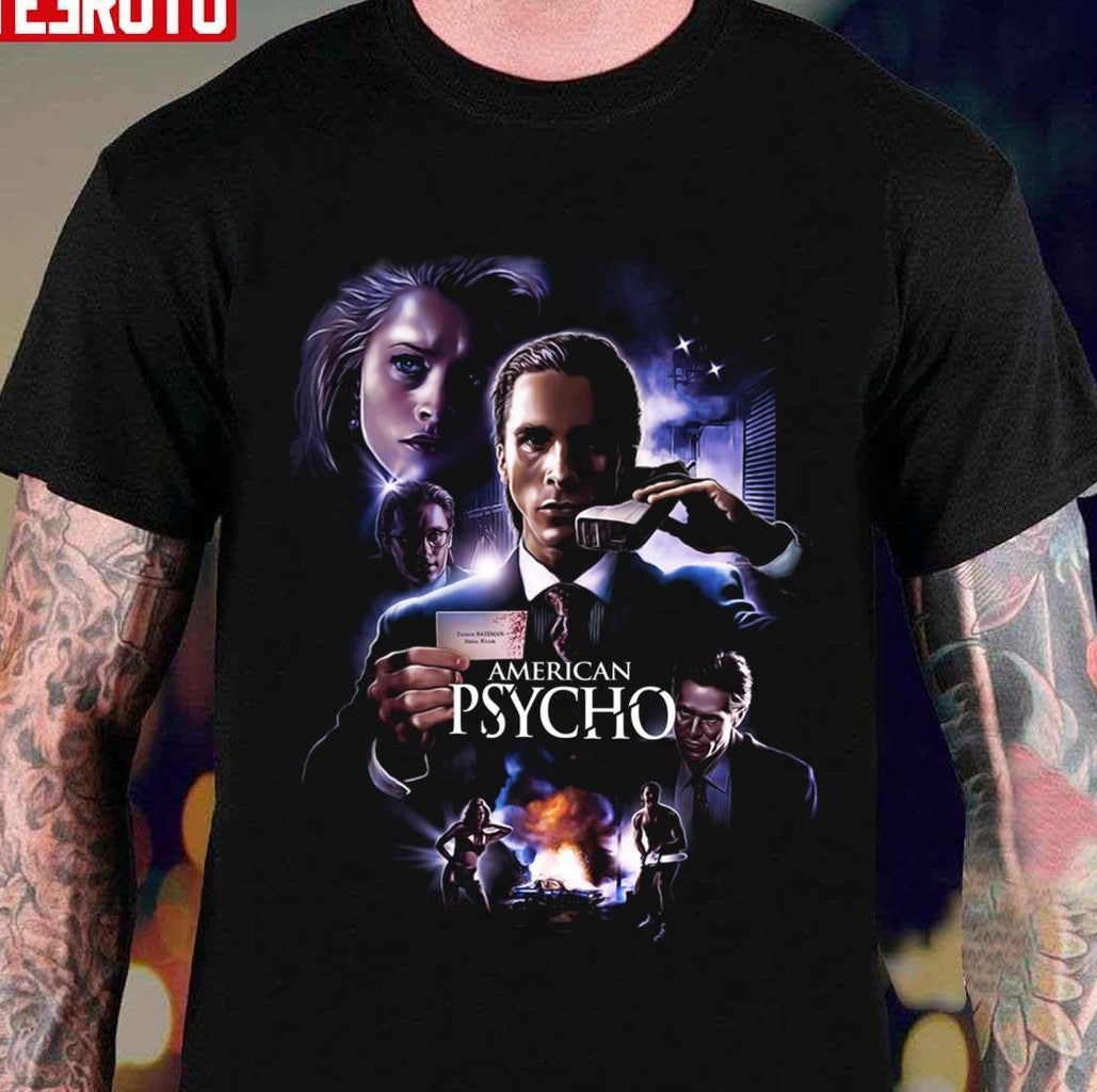 Poster Artwork American Psycho Movie Unisex T-shirt