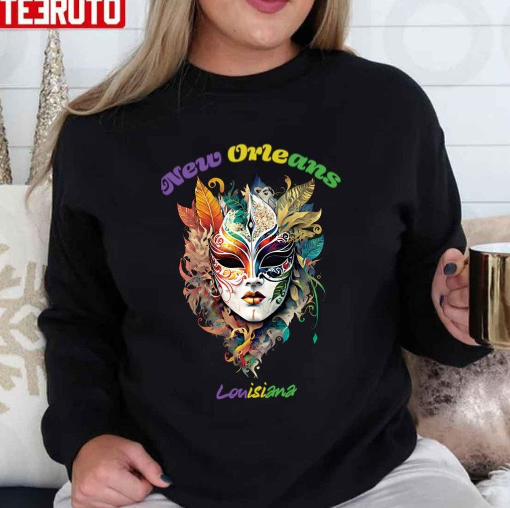 New Orleans Mardi Gras Louisiana Design Unisex T-Shirt
