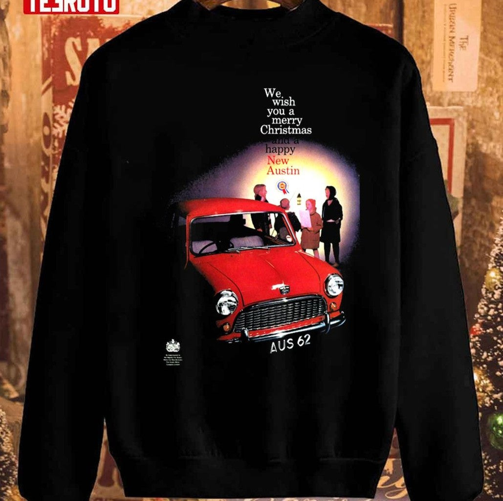 Austin Seven 1961 Christmas Advert Unisex Sweatshirt