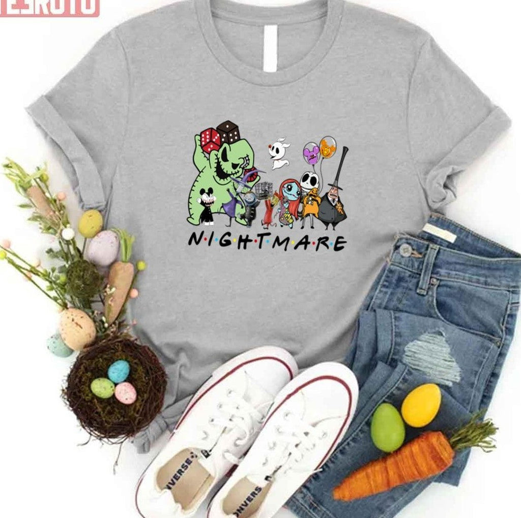Nightmare Before Christmas Characters Friends Unisex T-Shirt