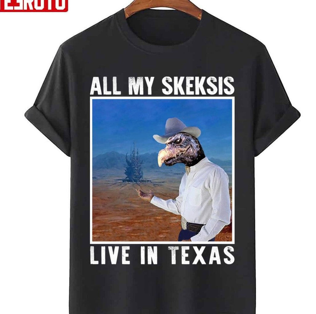 Begin Vintage The Dark Crystal All My Skeksis Live In Texas Unisex Sweatshirt