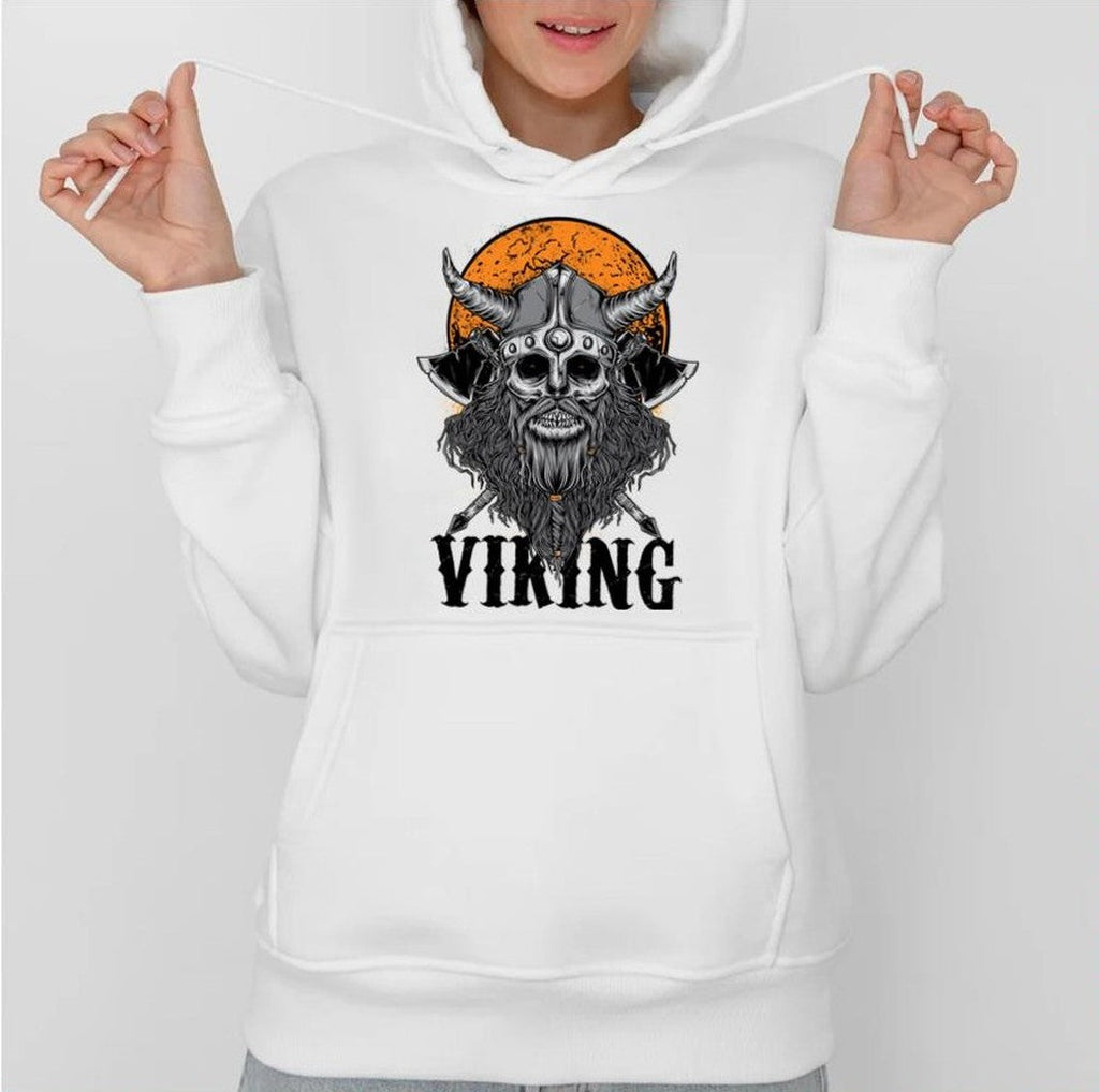 Skull And Axe Viking Valhalla Unisex Sweatshirt