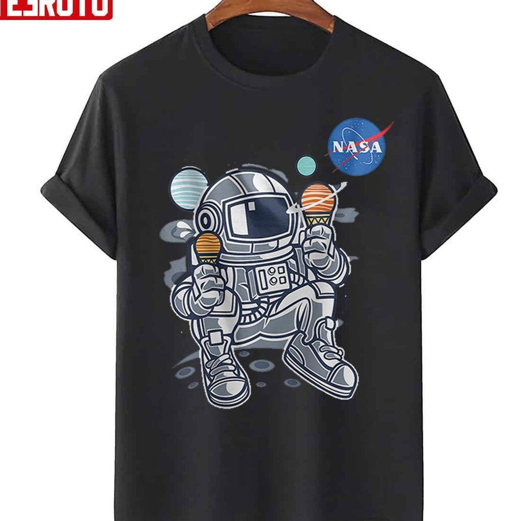 Astronaut Planet Icecream Nasa Unisex T-Shirt
