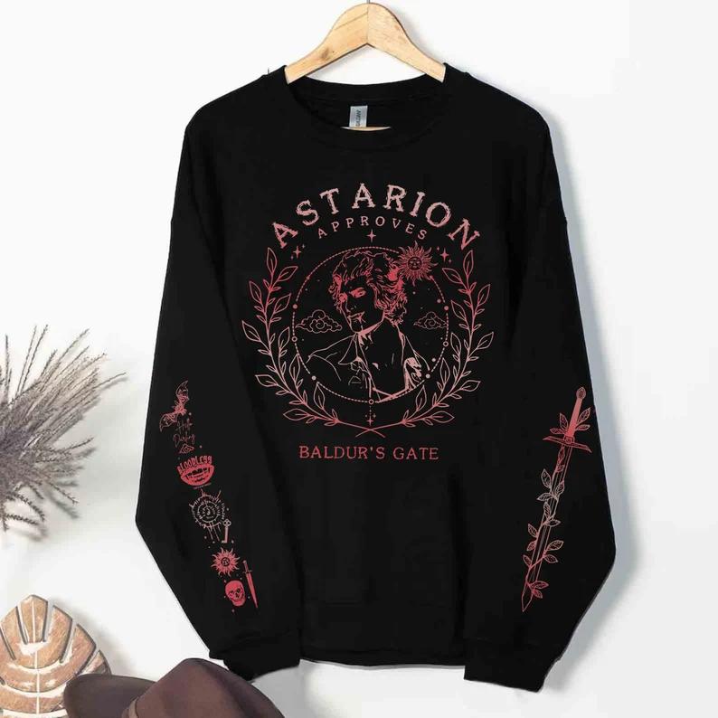 Baldurs Gate 3 Astarion Sweatshirt, Astarion Sweatshirt, Gamer Gift