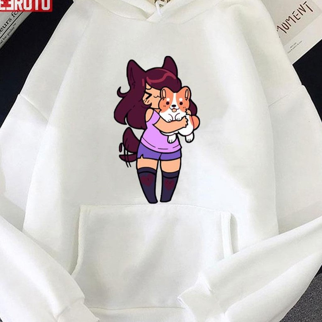 Aphmau Cute With Her Dog Unisex T-Shirt