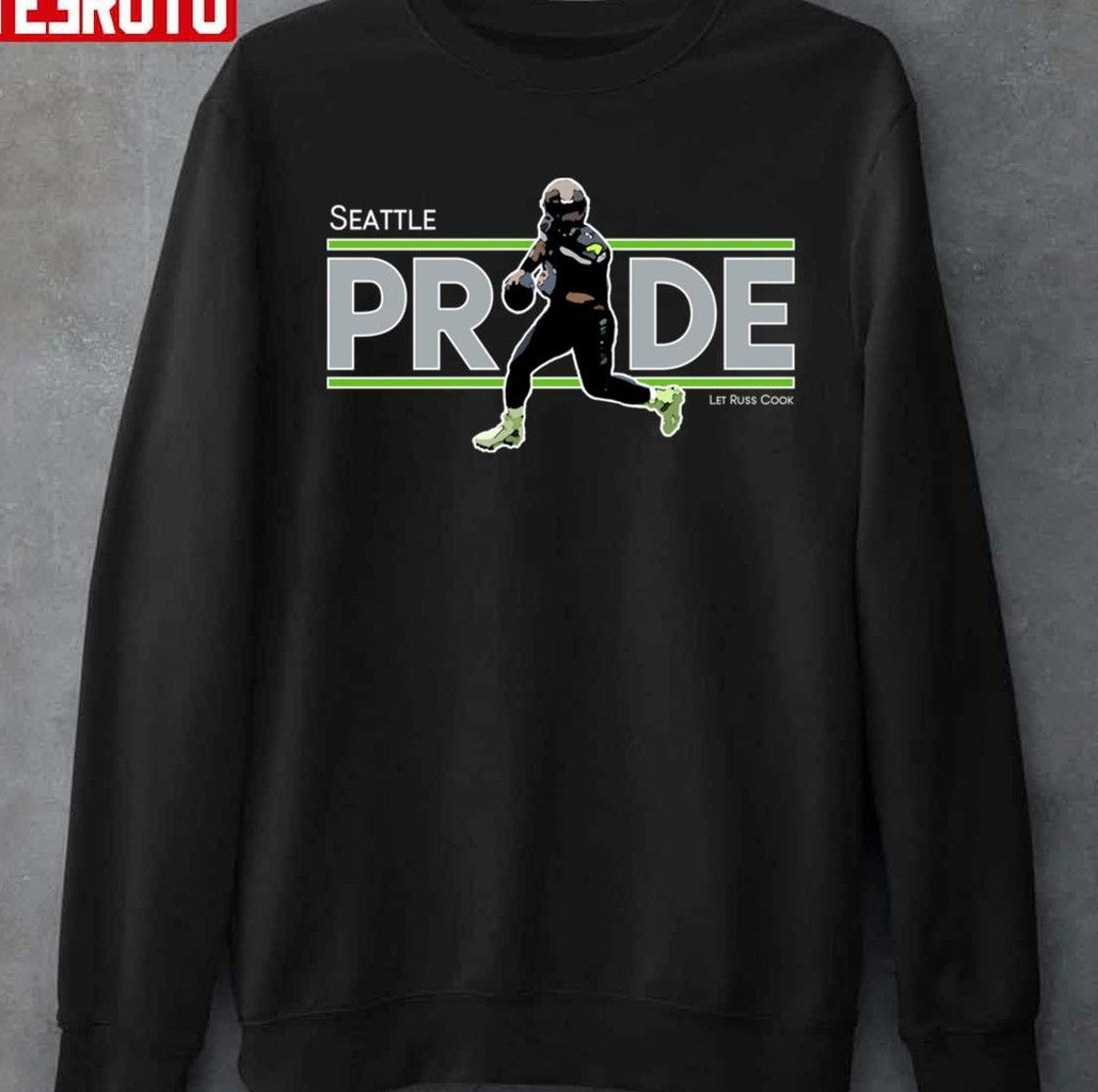 Seattle Pride Let Russ Cook Design Graphic Unisex T-shirt