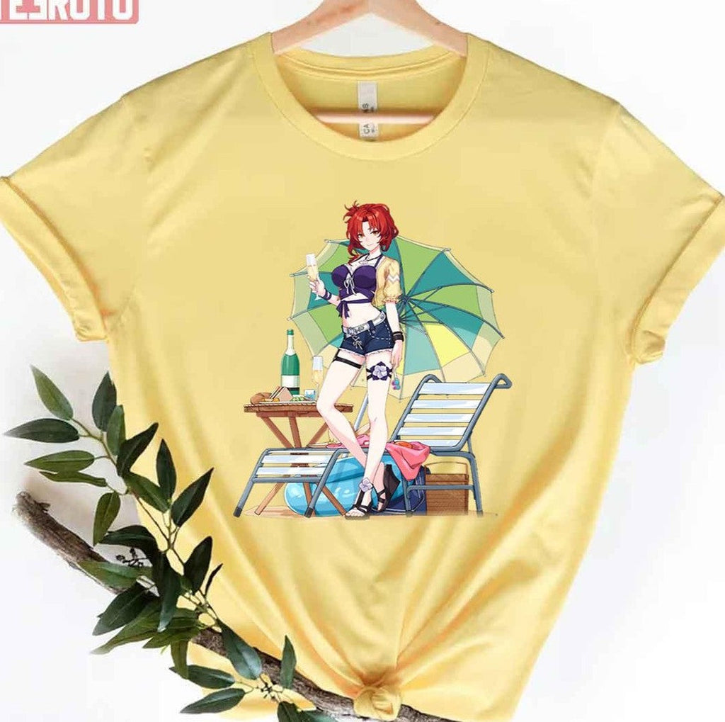 Anime Art Sandy Beach Honkai Impact 3rd Unisex T-Shirt
