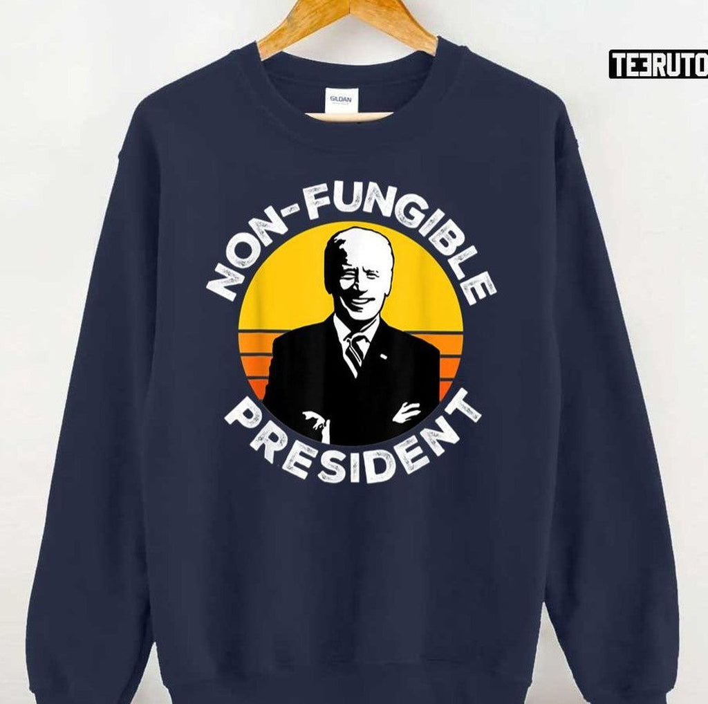 Nft Crypto Nonfungible President Joe Biden Vintage Unisex T-Shirt