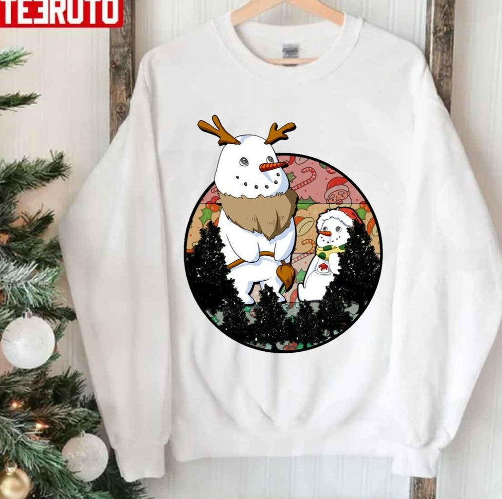Snowman With His Son Christmas 2023 Unisex Sweatshirt