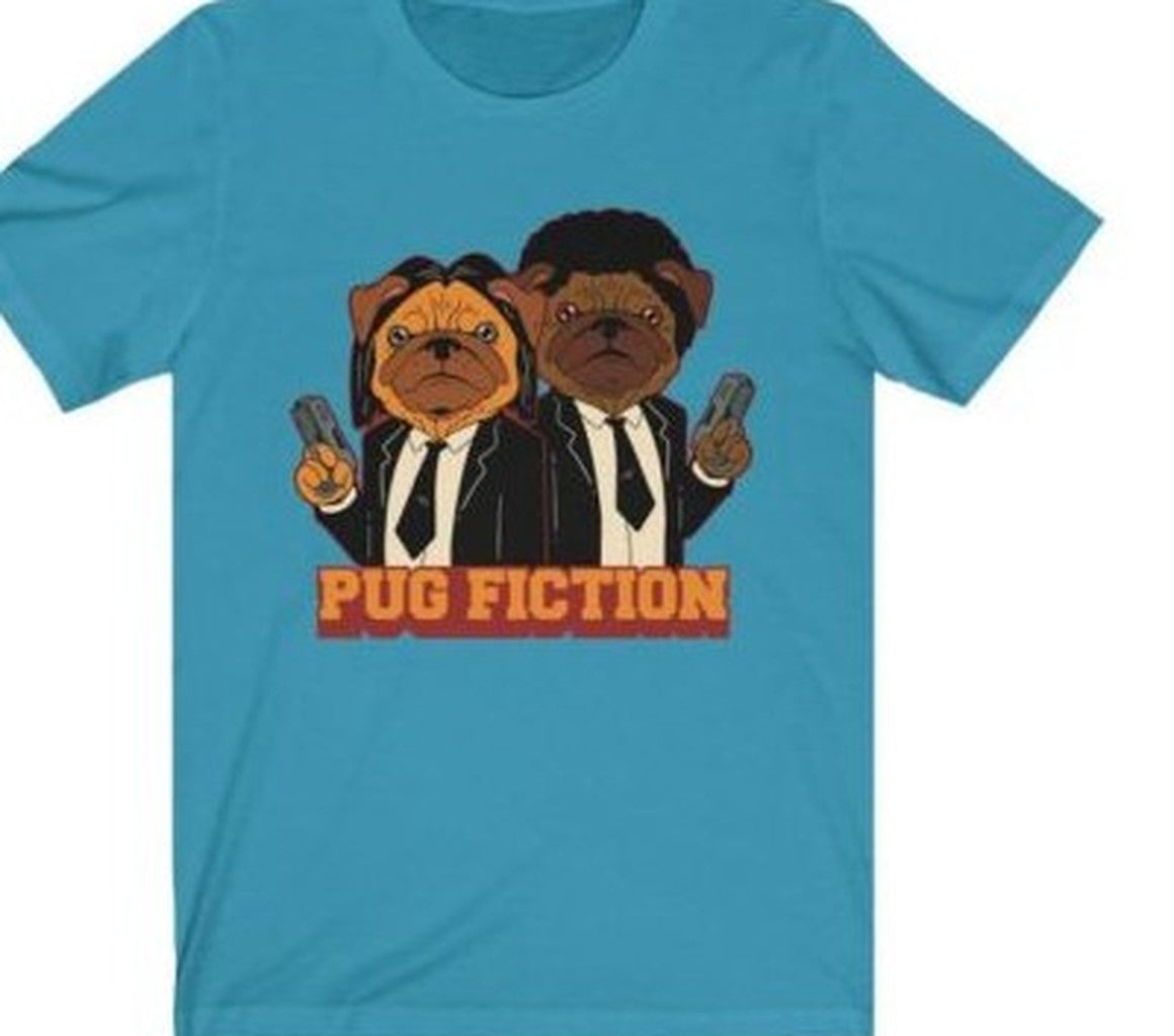 Pug Fiction Parody Dog Unisex T-Shirt
