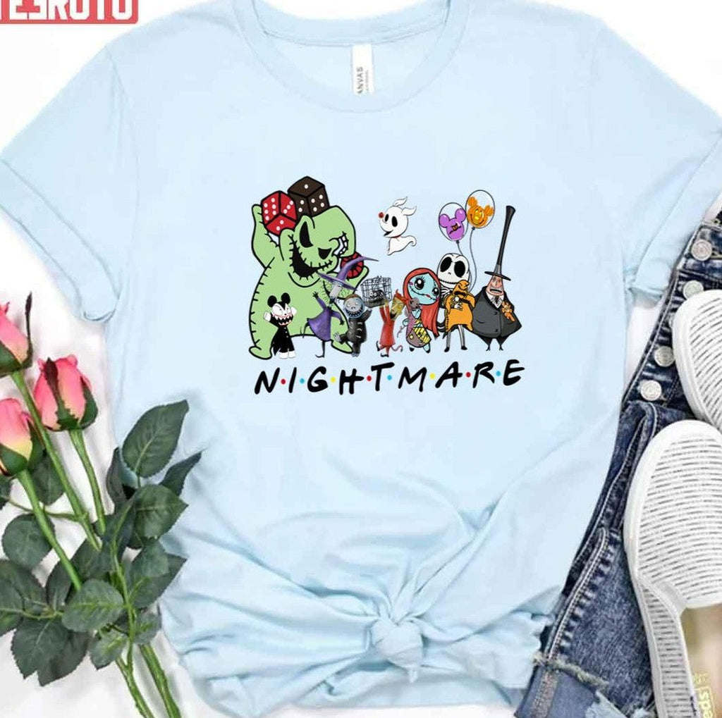 Nightmare Before Christmas Characters Friends Unisex T-Shirt