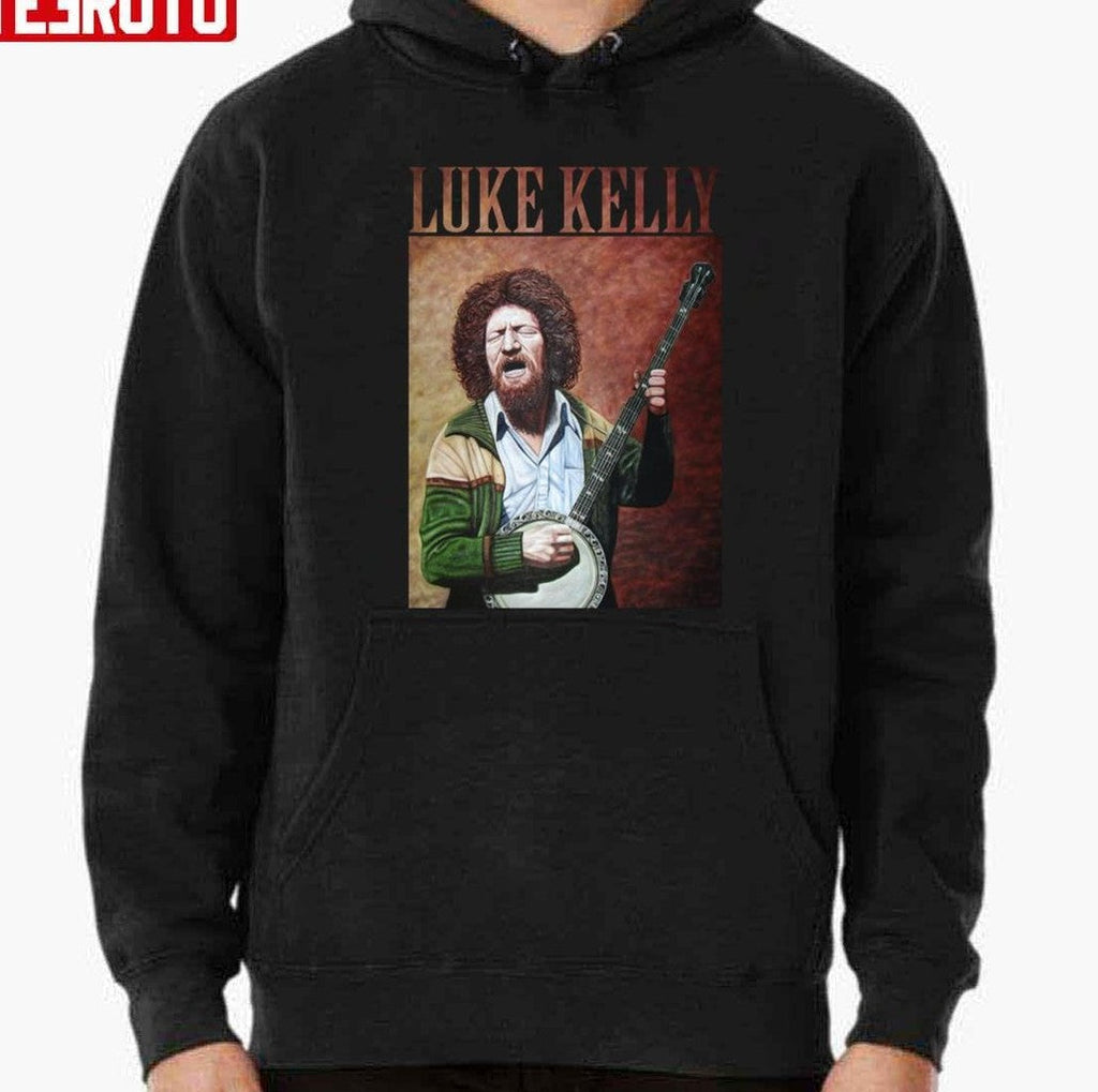 Playing Guitar Luke Kelly Unisex T-Shirt