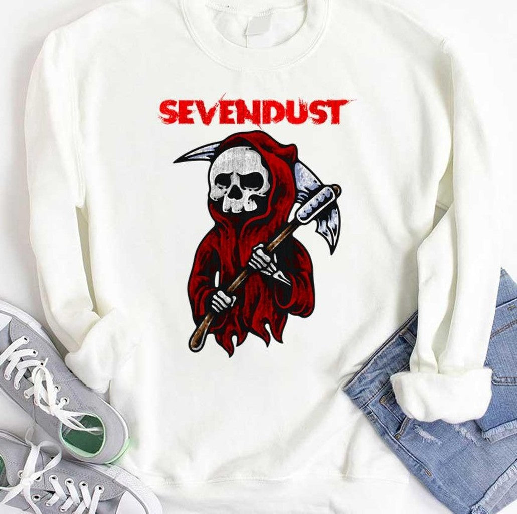 Sevendust Retro Grim Reaper Unisex Hoodie