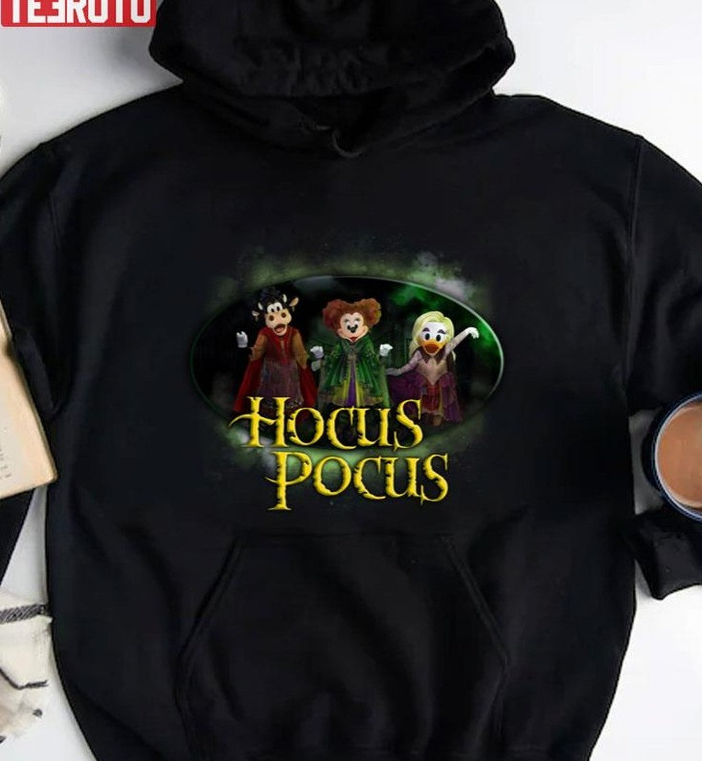 Sanderson Sisters Minnie Daisy Clarabelle Halloween Hocus Pocus Unisex T-Shirt