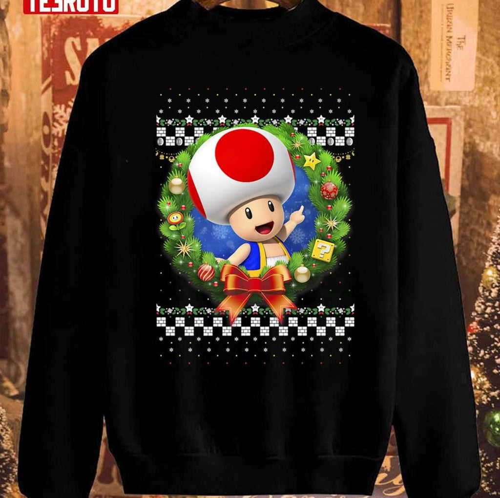 T Christmas Wreath 2023 Sweatshirt