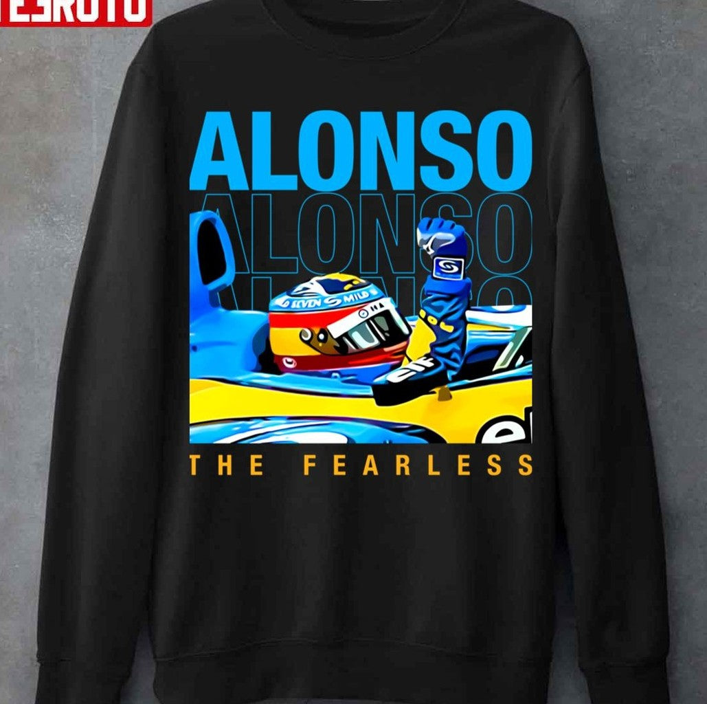 The Fearless Fernando Alonso Helmet F1 Champion 2005 2006 Unisex Hoodie