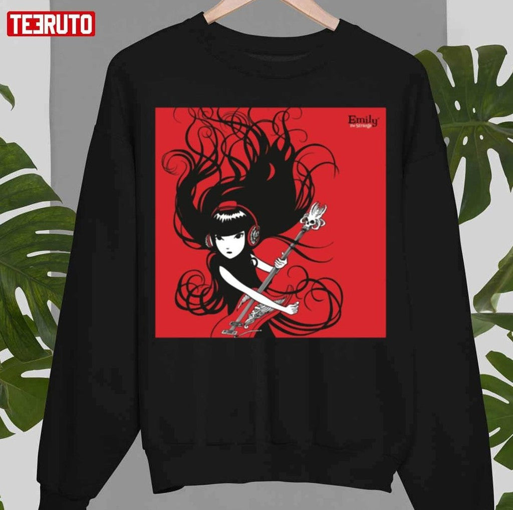 Playing Guitar Emily The Strange Unisex T-Shirt