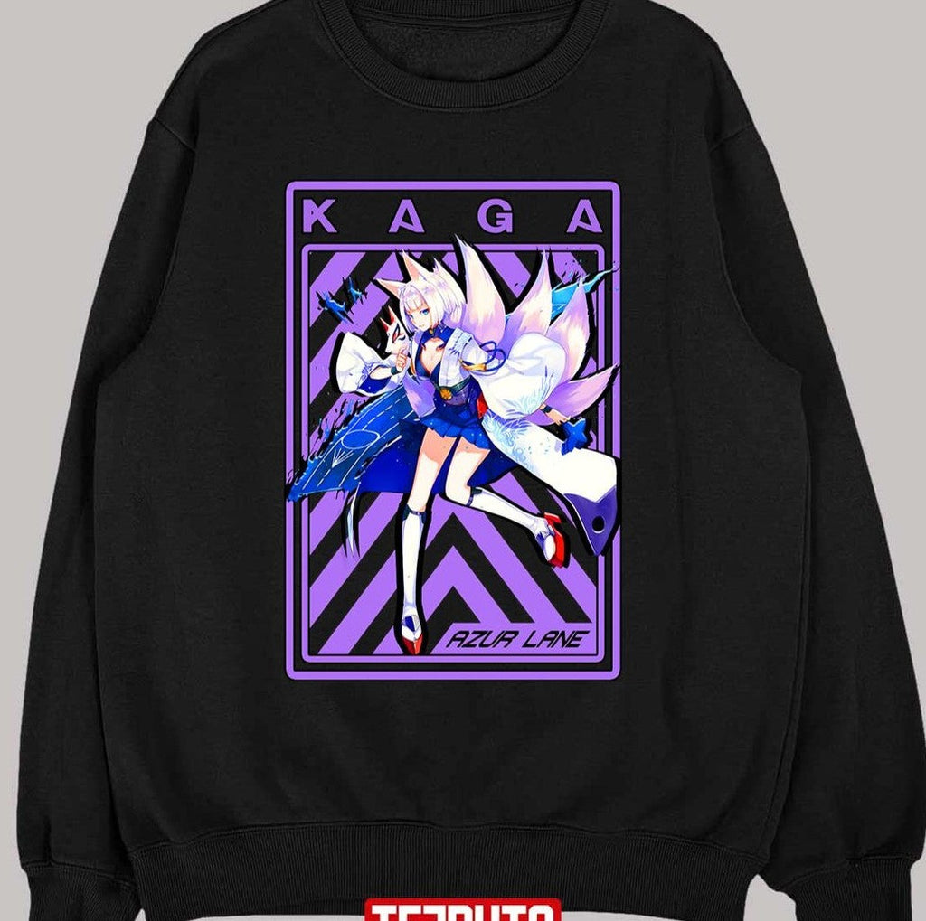Purple Stripes Azur Lane Kaga Unisex T-shirt
