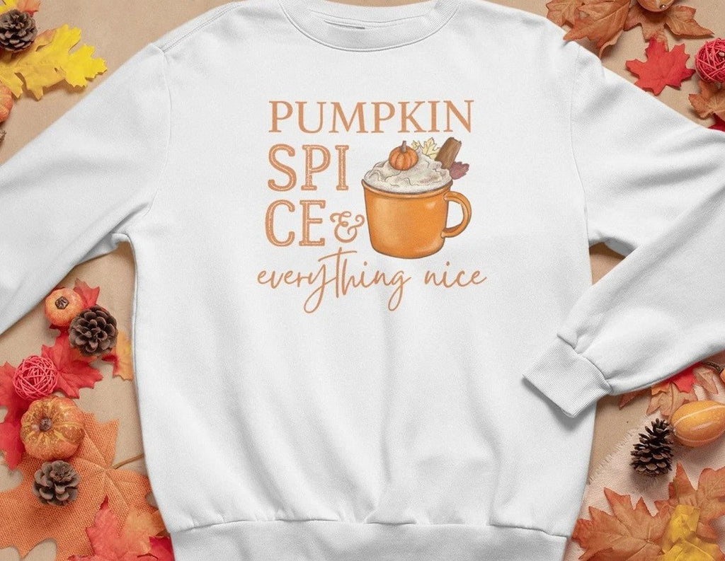 Pumpkin Spice And Everything Nice Fall Coffee Trendy Unisex Sweatshirt