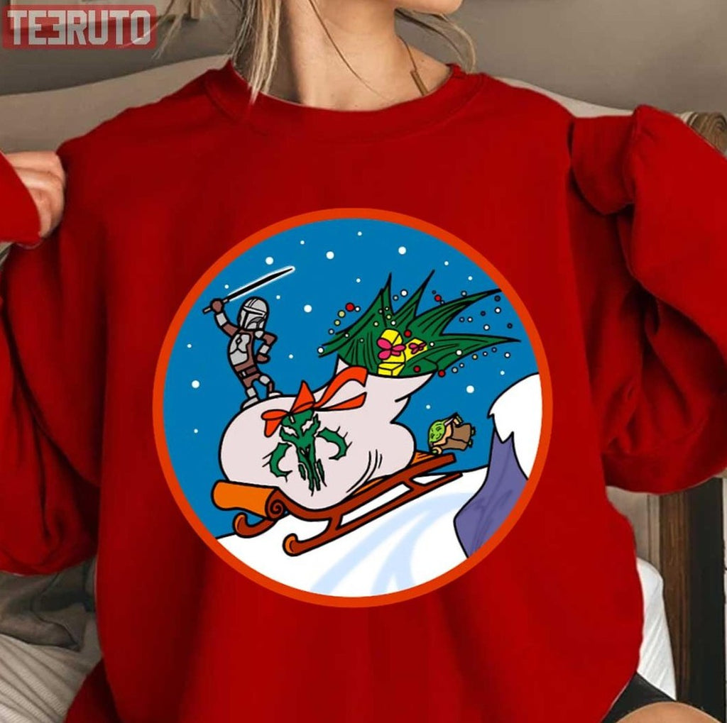 Saving Christmas Rounded Grinch Unisex T-Shirt