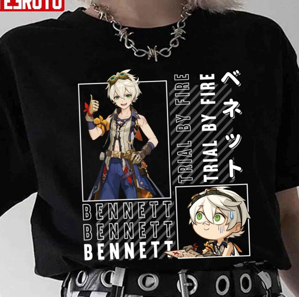 Bennett Trial By Fire Genshin Impact Mondstadt's Adventurers' Guild Unisex T-Shirt