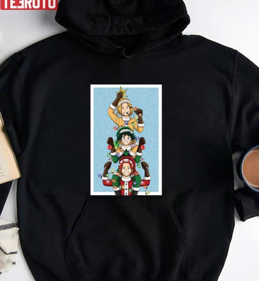My Hero Academia Christmas Traffic Light Trio Unisex Sweatshirt
