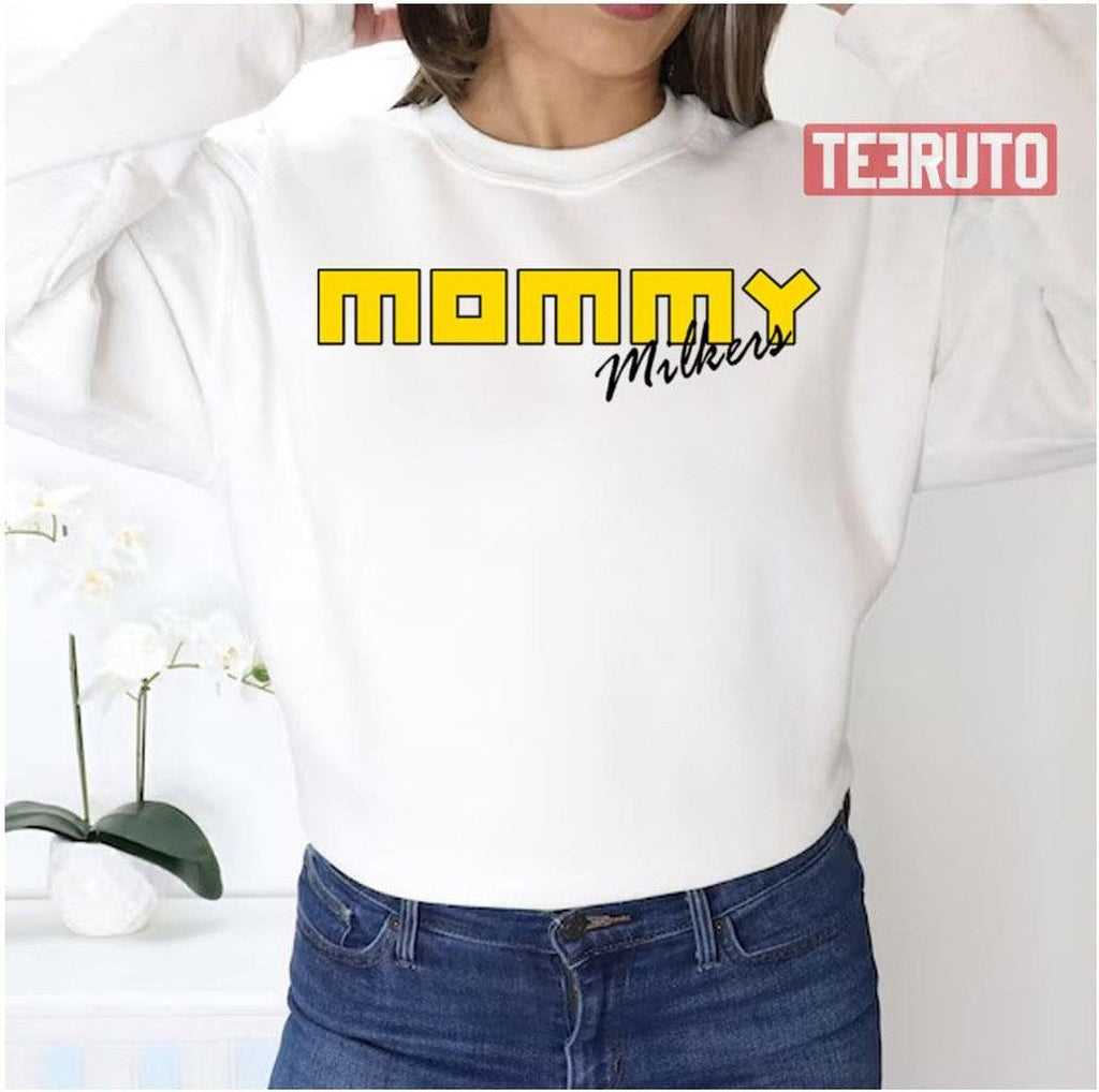Mommy Milkers Yellow Logo Unisex Sweatshirt