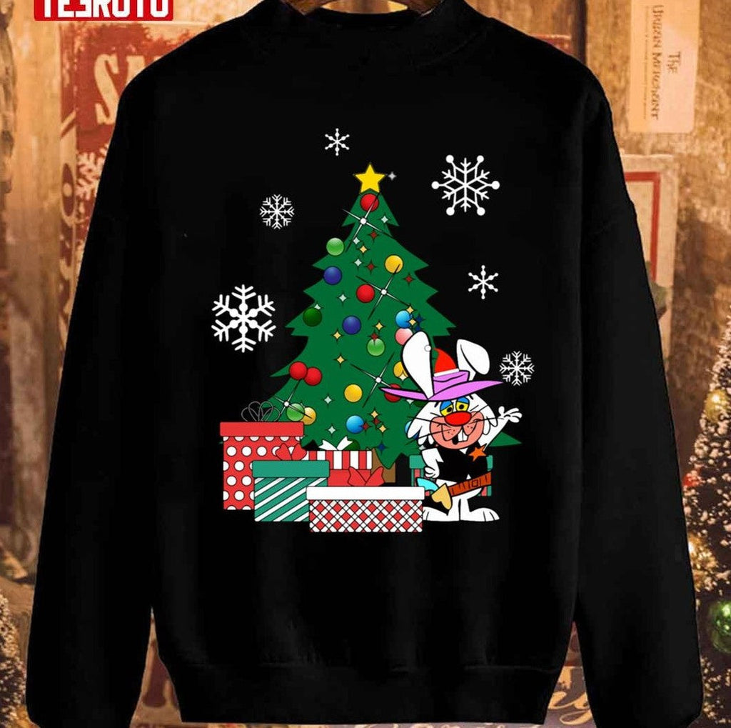 Ricochet Rabbit Around The Christmas Tree Unisex Sweatshirt
