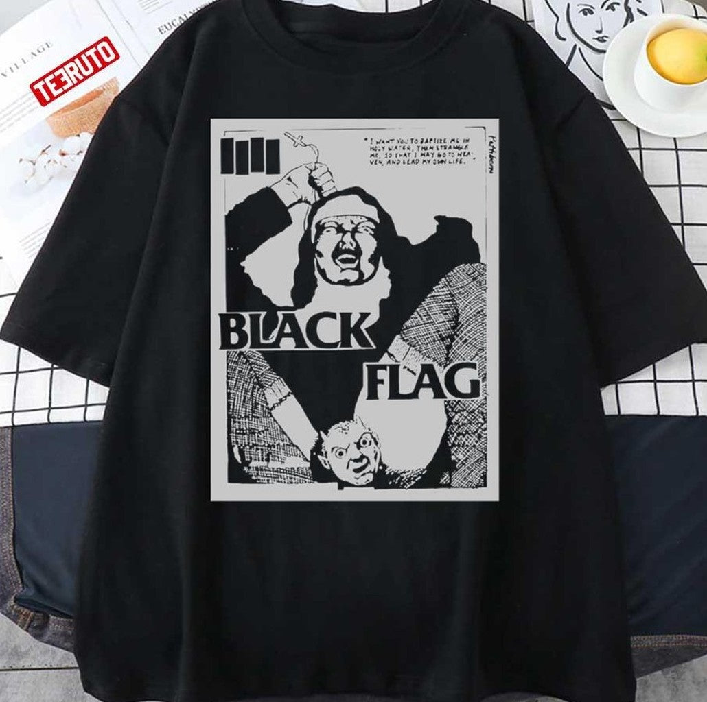 Black Flag Nun Unisex T-Shirt