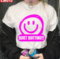 Quiet Quitting Smiling Unisex T-shirt