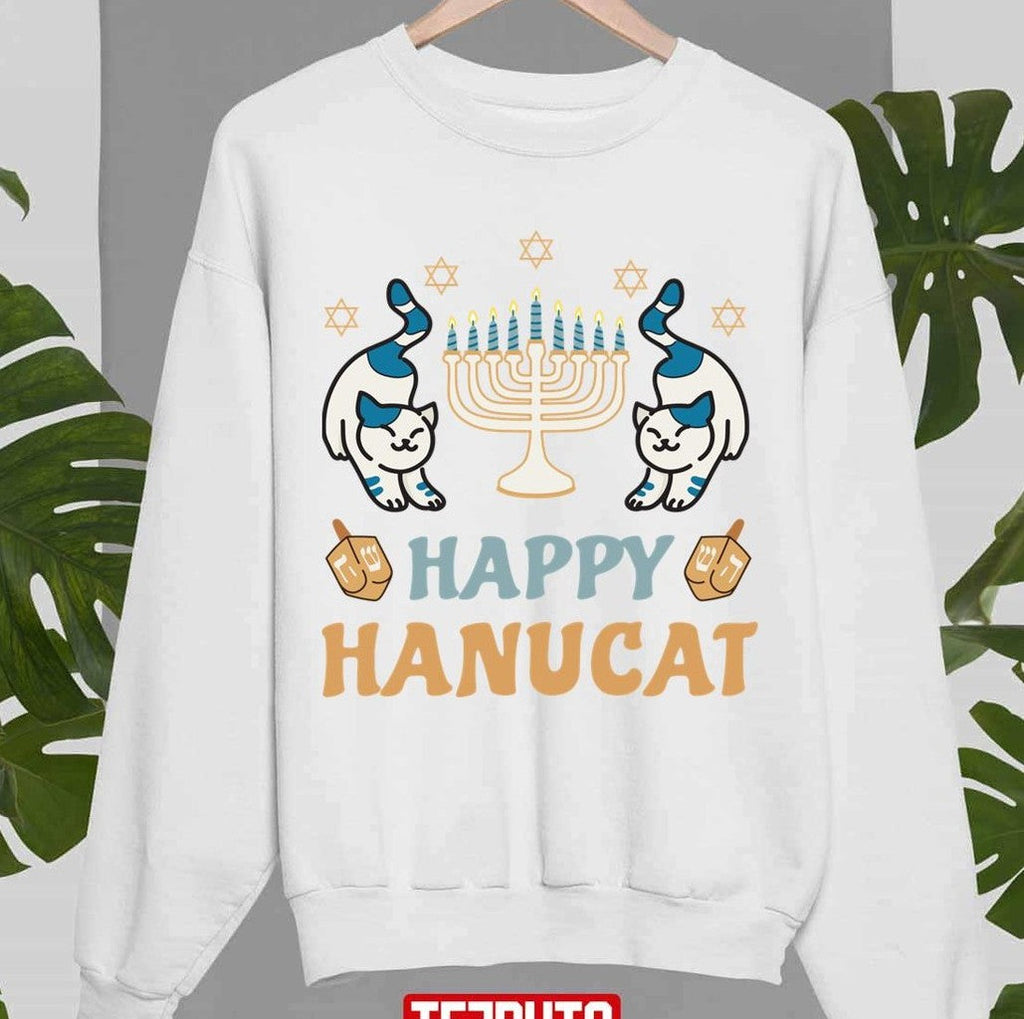 The Cats Happy Hanucat Hanukkah Unisex Sweatshirt