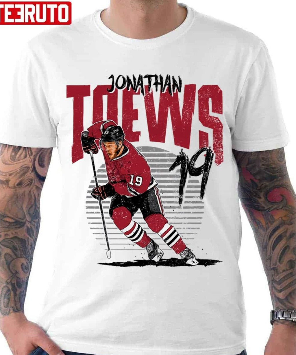 Number 19 Chicago Blackhawks Jonathan Toews Rise Unisex Hoodie